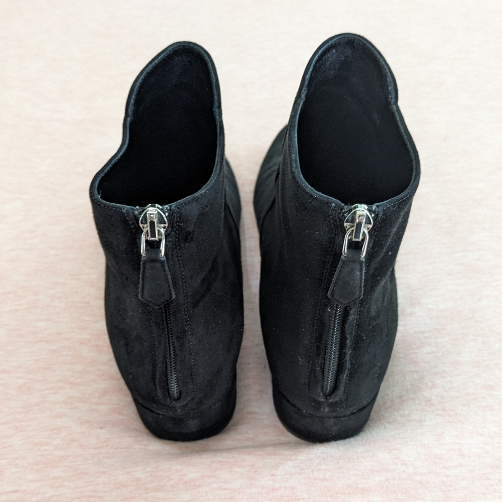 Prada Calzature Donna Camoscio Nero Ankle Boots - Picture 3 of 9
